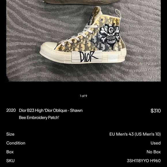 Dior b23 x stussy - Picture 1 of 5